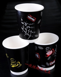 一次性彩印纸杯奶茶杯咖啡杯豆浆杯