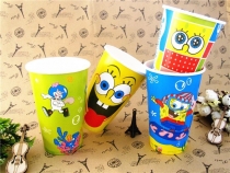 一次性彩印纸杯咖啡杯奶茶杯豆浆杯