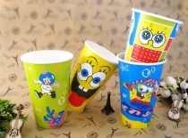 一次性彩印纸杯咖啡杯奶茶杯豆浆杯