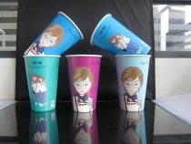 一次性彩印纸杯咖啡杯奶茶杯豆浆杯