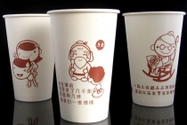 黑龙江一次性彩印纸杯咖啡杯奶茶杯豆浆杯