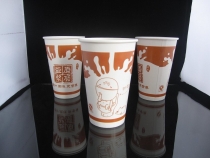一次性彩印纸杯咖啡杯奶茶杯豆浆杯