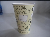 一次性彩印纸杯咖啡杯奶茶杯豆浆杯