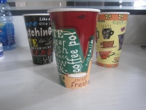 一次性彩印纸杯咖啡杯奶茶杯豆浆杯