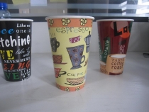 一次性彩印纸杯咖啡杯奶茶杯豆浆杯
