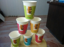 一次性彩印纸杯咖啡杯奶茶杯豆浆杯