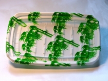 绿色竹子寿司盒