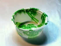 绿色竹子碗